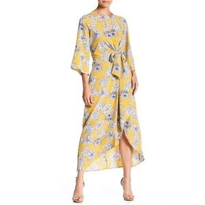 Melloday Floral Tie Front Dress